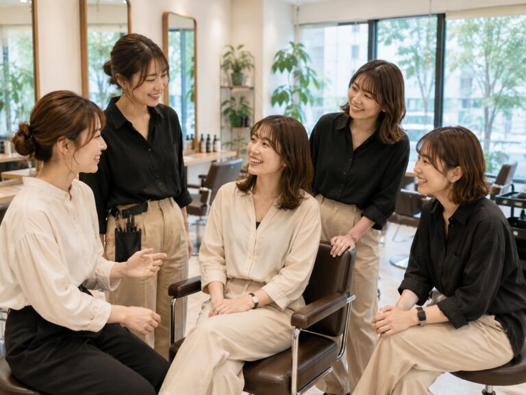 fiicaのスタッフ同士がコミュニケーションを取る様子